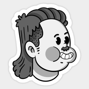 Retro Mullet Sticker